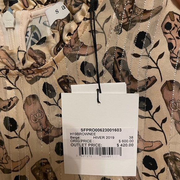 Gorgeous new with tags sandro brown boots dress - Picture 4 of 6